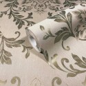 Marburg|Ornamental damask style wallpaper in beige|Damask
