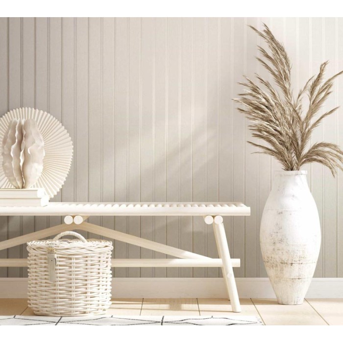 Marburg|Elegante beige und gold gestreifte Tapete|Streifen