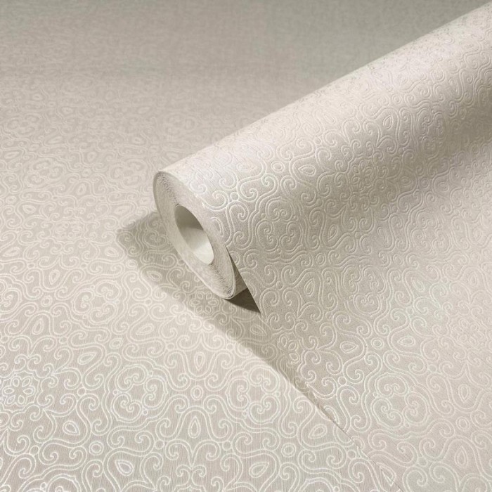 Marburg|Papel pintado arabesco motivo ornamental beige|Minimalista