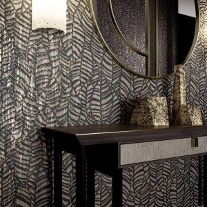Grandeco|Papel pintado 3D moderno azul|Efecto 3d 2