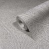 Marburg|Papier peint arabesque motif ornemental gris|Damas