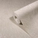 Marburg|Papier Peint abstrait à motif de feuilles beige|Moderne