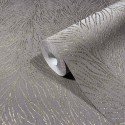 Marburg|Wallpaper with abstract gray and gold leaf pattern|Abstract
