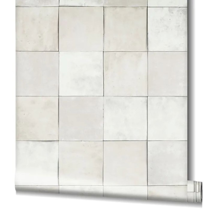 Marburg|Papier Peint imitation carreaux beige et gris|Imitation Carreaux
