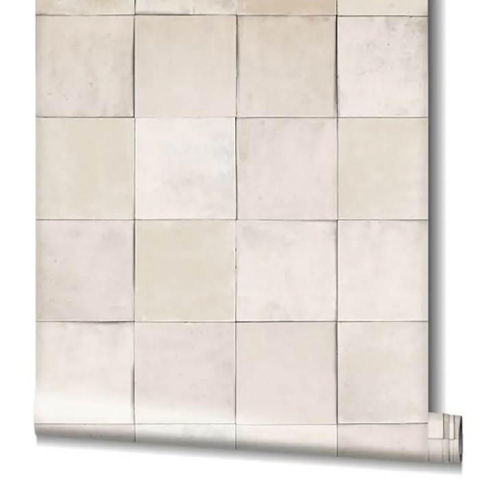 Marburg|Wallpaper imitation greige tile|Tile Imitation