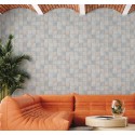 Marburg|Tapetenimitation graue und blaue Fliesen|Fliesenimitat