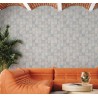 Marburg|Tapetenimitation graue und blaue Fliesen|Fliesenimitat