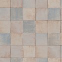 Marburg|Tapetenimitation in Blau und Beige Fliese|Fliesenimitat