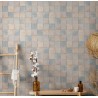 Marburg|Papier Peint imitation carreaux bleu et beige|Imitation Carreaux