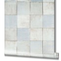 Marburg|Wallpaper imitation grey and light blue tile|Tile Imitation