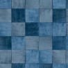 Marburg|Papel pintado imitación azulejo azul y oscuro|Imitacion Azulejos