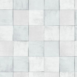Marburg|Papier Peint imitation carreaux vert clair et gris|Imitation Carreaux
