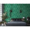 Marburg|Wallpaper imitation emerald green tile|Tile Imitation