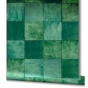 Marburg|Papier Peint imitation carreau vert émeraude|Imitation Carreaux