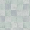 Marburg|Papel pintado imitación azulejo verde claro y gris|Imitacion Azulejos