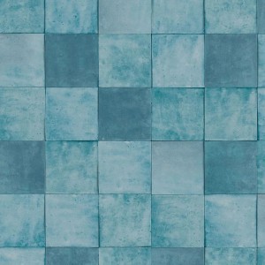 Marburg|Papier Peint imitation carreaux vert clair et gris|Imitation Carreaux