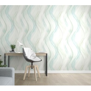 Marburg|Wallpaper pink and beige watercolor waves|Youth Style 2