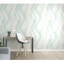 Marburg|Wallpaper watercolor green wave shapes|Wallpaper