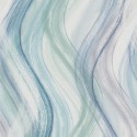 Papel pintado ondas acuarela azul verde - Marburg Shades 32444