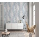 Marburg|Wallpaper blue diamond watercolor effect|Rhombus