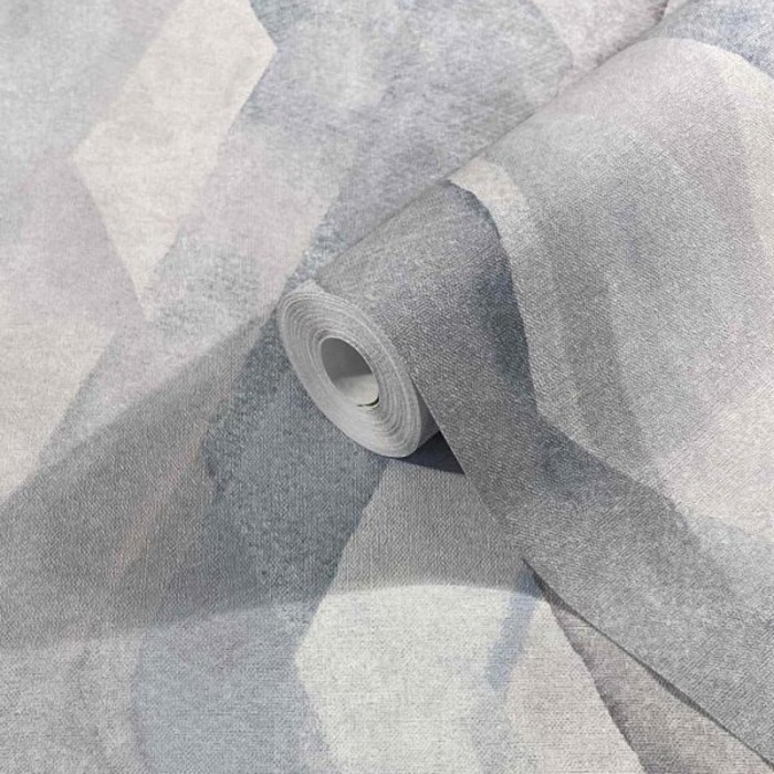 Marburg|Papel pintado rombos azules efecto acuarela|Rombos