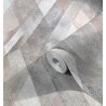 Marburg|Wallpaper pink and gray rhombuses with a watercolor effect|Rhombus