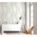 Marburg|Wallpaper pastel tones rhombuses watercolor effect|Rhombus
