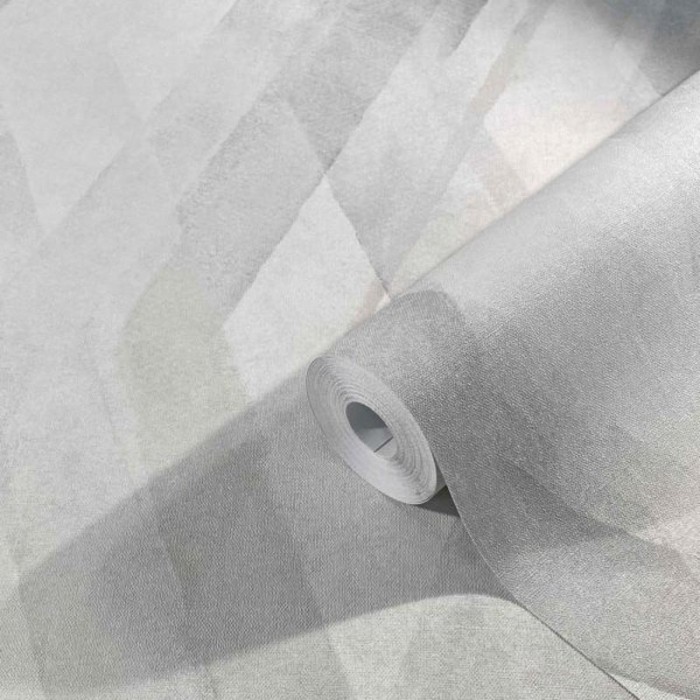 Papel pintado rombos efecto acuarela gris - Marburg Shades 32452