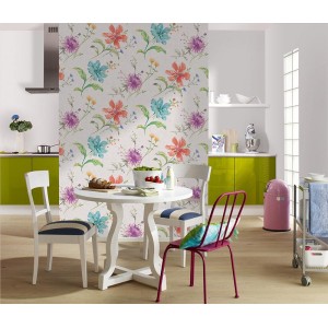 Eijffinger|Scandinavian boho wallpaper with enchanted trees in off-white|Youth Style 2