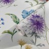 Marburg|Mehrfarbige Tapete mit Blumendruck im Textil-Effekt|Jugend