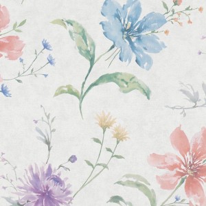 Marburg|Papier Peint vagues d'aquarelle rose et beige|Jeunesse