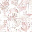 Marburg|Wallpaper tropical floral with pink herons|Tropical