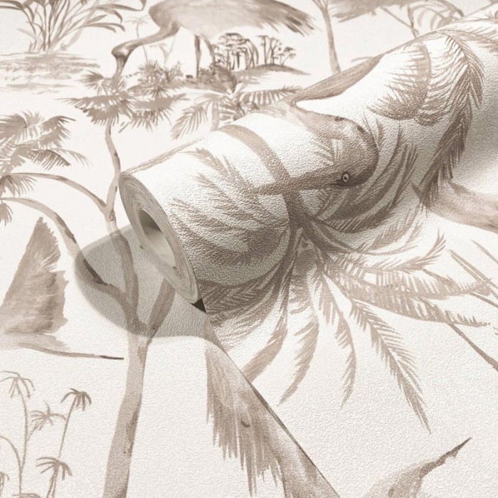 Marburg|Papier peint floral hérons|Rustique