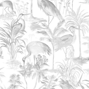 Marburg|Papier Peint floral haut de gamme anthracite|Papier Peint
