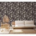 Marburg|Wallpaper with tropical floral black herons|Tropical