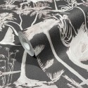 Marburg|Papier Peint avec des hérons noirs floraux tropicaux|Tropical