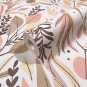 Marburg|Papel pintado floral minimalista beige y rosa|Moderno