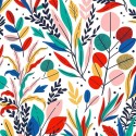 Marburg|Tropical floral wallpaper, multicolor jungle|Modern