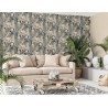 Marburg|Papier Peint floral callas ou lys brun grisâtre|Tropical