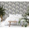 Marburg|Papier Peint tropical calas ou lys d'eau gris et ocre|Papier Peint