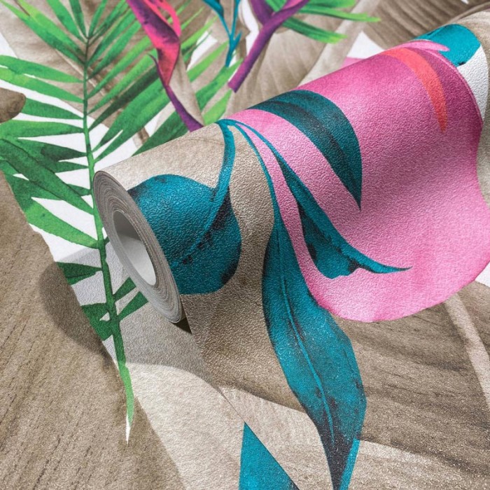 Marburg|Papel pintado floral calas o lirios de agua multicolor|Tropical