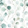 Marburg|Wallpaper floral watercolor green leaves|Youth Style
