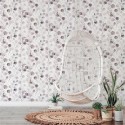 Marburg|Papier Peint floral aquarelle feuilles violettes|Jeunesse