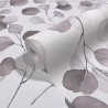 Marburg|Papier Peint floral aquarelle feuilles violettes|Jeunesse
