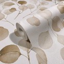 Marburg|Papel pintado estampado floral acuarela beige y marrón|Papel Pintado