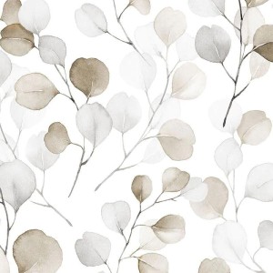 Marburg|Papier Peint floral feuilles aquarelle verte|Jeunesse