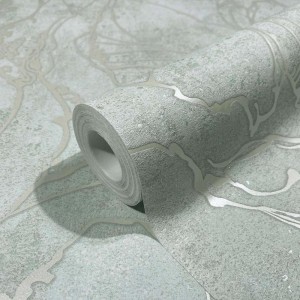 Papeldecor|Papel Pintado flores relieve brillante morado|Papel Pintado