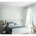 Marburg|Papel pintado contemporáneo hormigón turquesa y plata|Papel Pintado