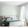 Marburg|Papel pintado contemporáneo hormigón turquesa y plata|Papel Pintado