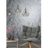 Marburg|Contemporary abstract wallpaper in grey and silver concrete|Concrete Imitation